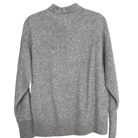 LOFT Heather Gray Mock Neck Sweater Size S - Picture 2 of 4